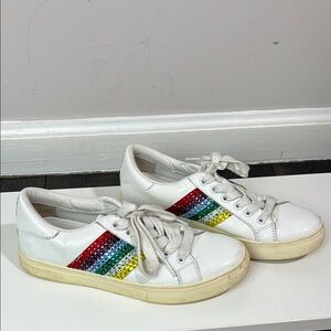 Marc Jacobs empire rainbow rhinestone sneaker